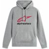 Alpinestars mikina ALWAYS HOODIE 3 sivá/červená/čierna