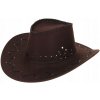 Kovbojský klobúk Diabolo hnedý univerzálny Kovbojský klobúk Diabolo hnedý univerzálny