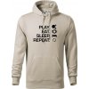 Stolný tenis - eat sleep - Mikina pánska Cape s kapucňou - XL ( Ľadovo sivá ) Stolný tenis - eat sleep - Mikina pánska Cape s kapucňou - XL ( Ľadovo sivá )