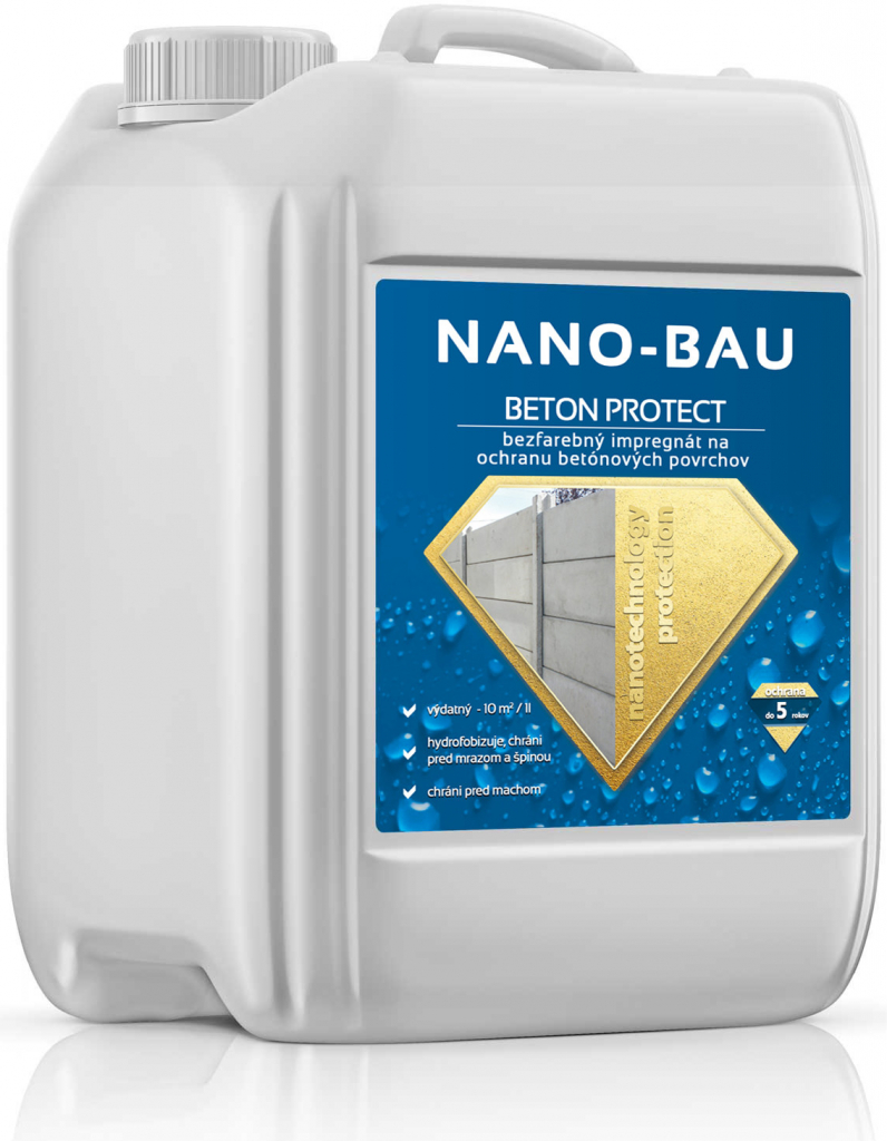 NANO BAU Nano-BAU Beton Basic - Hydrofóbna Nano Impregnácia na Betón Objem:: 5L