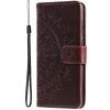 Peňaženkové puzdro Embossing Pattern Mandala Flower hnedé – Xiaomi 14T Peňaženkové puzdro Embossing Pattern Mandala Flower hnedé – Xiaomi 14T