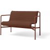 HAY Textilný podsedák Palissade Dining Bench Quilted Cushion, iron red HAY Textilný podsedák Palissade Dining Bench Quilted Cushion, iron red