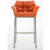 Barová stolička Damaso E so 4-nohým rámom, oranžová Barová stolička Damaso E so 4-nohým rámom, oranžová