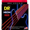 DR Strings NRB5-40 Neon Red Light 5-String