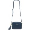 Pierre Cardin kožená crossbody kabelka L1501 tmavo modrá