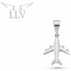 Lillian Vassago Prívesok lietadlo z bieleho zlata LLV98-GP026W Lillian Vassago Prívesok lietadlo z bieleho zlata LLV98-GP026W