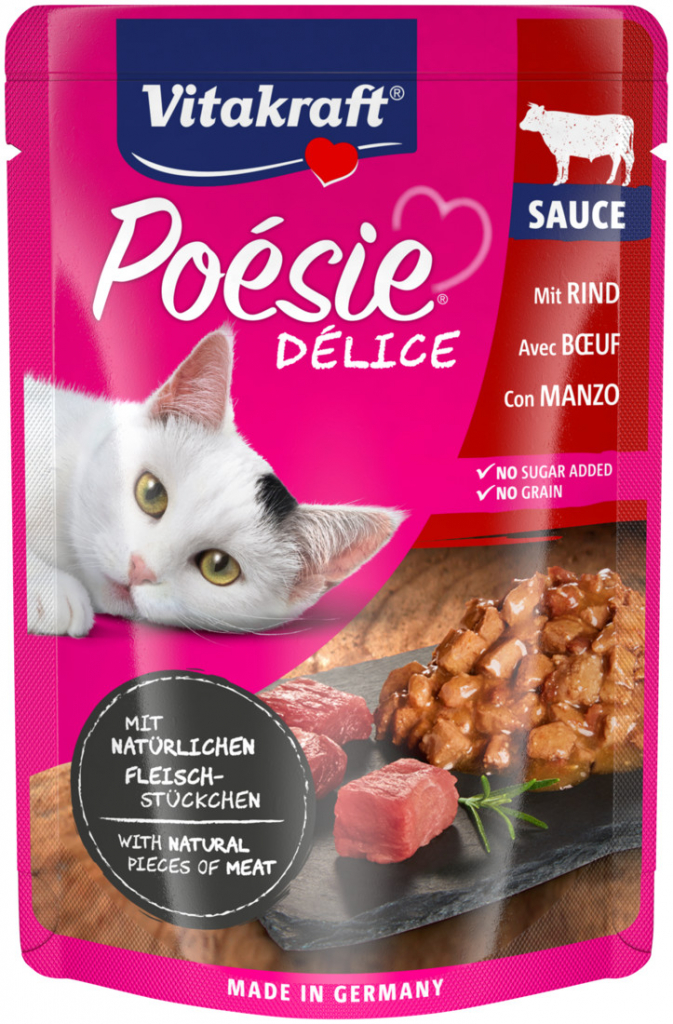 Vitakraft Cat Poésie DéliSauce hovädzie 85 g