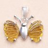 Nefertitis Turmalín motýľ prívesok striebro Ag 925 LOT80 NF52785 - 1,2 cm, 1,6 g Nefertitis Turmalín motýľ prívesok striebro Ag 925 LOT80 NF52785 - 1,2 cm, 1,6 g