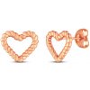 Vuch Pozlátené náušnice Srdiečka Arisca Rose Gold Vuch Pozlátené náušnice Srdiečka Arisca Rose Gold