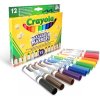 Crayola: Sada 12 umývateľných fixiek so zaoblenými hrotmi Crayola: Sada 12 umývateľných fixiek so zaoblenými hrotmi
