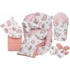 JAKS Set do postieľky 7 dielny zajačik ružový JAKS Set do postieľky 7 dielny zajačik ružový