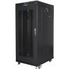 Volně stojící instalační racková skříň 19 palců 22U 800X800 černá s perforovanými LCD dvířky Volně stojící instalační racková skříň 19 palců 22U 800X800 černá s perforovanými LCD dvířky