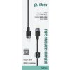 iPEAX textilní kabel USB-C / lightning 1 m, USB 2.0, černý 90010102 iPEAX textilní kabel USB-C / lightning 1 m, USB 2.0, černý 90010102
