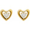 Guess Pozlátené oceľové náušnice Srdcia Beloved JUBE05024JWYGT/U Guess Pozlátené oceľové náušnice Srdcia Beloved JUBE05024JWYGT/U