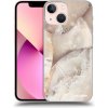 Picasee silikónový čierny obal pre Apple iPhone 13 mini - Cream marble Picasee silikónový čierny obal pre Apple iPhone 13 mini - Cream marble