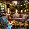 Záhradná solárna girlanda 20x LED dekoračné žiarovky 11, 68m 3000K teplá biela + diaľkové ovládanie LUMILED