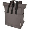 Joey 15€ GRS recycled canvas rolltop laptop backpack 15L, sivá Joey 15€ GRS recycled canvas rolltop laptop backpack 15L, sivá