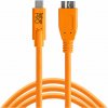 Tether Tools CUC3315-ORG- USB-C to 3.0 Micro- B, 4,6m, oranžový Tether Tools CUC3315-ORG- USB-C to 3.0 Micro- B, 4,6m, oranžový