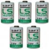 Saft 5x Lithium batéria LS14250 1/2AA 3,6Volt 1200mAh Lithium-Thionylchlorid - originálna Saft 5x Lithium batéria LS14250 1/2AA 3,6Volt 1200mAh Lithium-Thionylchlorid - originálna
