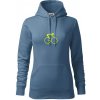 GO - Fluo cyklista malý - Mikina dámská Cape s kapucí - XL ( Denim ) GO - Fluo cyklista malý - Mikina dámská Cape s kapucí - XL ( Denim )