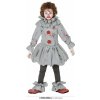 Detský kostým zlý klaun šedý - věk 5 - 6 roků - 110 - 115 cm Detský kostým zlý klaun šedý - věk 5 - 6 roků - 110 - 115 cm