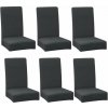 ISO TRADE Poťahy na stoličky 6 ks - tmavošedé ISO TRADE Poťahy na stoličky 6 ks - tmavošedé