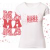 Dámske tričko s potlačou Srdiečka MAMA Deň matiek Darček XL Dámske tričko s potlačou Srdiečka MAMA Deň matiek Darček XL