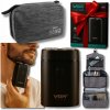 Sada Elektrický Holiaci Strojček pre Mužov Bezdrôtový na Bradu + Kozmetická Taštička Sada Elektrický Holiaci Strojček pre Mužov Bezdrôtový na Bradu + Kozmetická Taštička