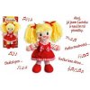 Teddies Bábika Lucinka handrová plyš 30cm česky spievajúca Teddies Bábika Lucinka handrová plyš 30cm česky spievajúca