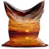 Sablio Sedací vak Oranžové slnko - 200x140 cm Sablio Sedací vak Oranžové slnko - 200x140 cm