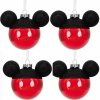 Disney vianočné gule Mickey Mouse 7 cm – sada 4 ks (Vianočné ozdoby Mickey Mouse v ikonickom červeno-čiernom dizajne) Disney vianočné gule Mickey Mouse 7 cm – sada 4 ks (Vianočné ozdoby Mickey Mouse v ikonickom červeno-čiernom dizajne)