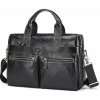 Bullcaptain pánska kožená taška Asparuch Čierna 11L Bullcaptain pánska kožená taška Asparuch Čierna 11L