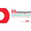 ToToSPORT Online Darčeková poukážka 50€ Online kód v poukážke ToToSPORT Online Darčeková poukážka 50€ Online kód v poukážke