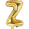PartyDeco Fóliový balón písmeno Z 35cm zlatý PartyDeco Fóliový balón písmeno Z 35cm zlatý