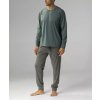Atlantic NMP-372 pánske pyžamo dlouhé smaragdové šedé Atlantic NMP-372 pánske pyžamo dlouhé smaragdové šedé