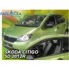 Deflektory - protiprievanové plexi Škoda Citigo 5D od 2012