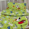 Biante Detské bavlnené posteľné obliečky do postieľky Sandra SA-645 Futbal to je hra - na zelenom Do postieľky 100x135 a 40x60 cm Biante Detské bavlnené posteľné obliečky do postieľky Sandra SA-645 Futbal to je hra - na zelenom Do postieľky 100x135 a 40x60 cm