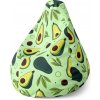 Sablio Sedací vak Pear Kreslené avokádo - 140 x 100 x 25 cm Sablio Sedací vak Pear Kreslené avokádo - 140 x 100 x 25 cm