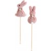 AFI Dekorácia zajačik na paličke set 2 ks ružová AFI Dekorácia zajačik na paličke set 2 ks ružová