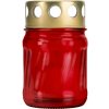 BISPOL W002A kahanec s viečkom, sklo, výška 9,5cm, priemer hrdla 5cm, doba horenia 10 hodín, 40g, červený BISPOL W002A kahanec s viečkom, sklo, výška 9,5cm, priemer hrdla 5cm, doba horenia 10 hodín, 40g, červený