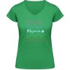 Soft-Style V Tričko Gildan - Farebný nápis DOG Mama - Irish Green - M - Dámske Soft-Style V Tričko Gildan - Farebný nápis DOG Mama - Irish Green - M - Dámske