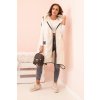 Kesi Włoski Dámska prešívaná vesta Plus Size s kapucňou na zips svetlo béžová čierna | krémová One size Kesi Włoski 5907302486981 Kesi Włoski Dámska prešívaná vesta Plus Size s kapucňou na zips svetlo béžová čierna | krémová One size Kesi Włoski 5907302486981