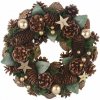 Vianočný veniec s šiškami P2278 Vianočný veniec s šiškami P2278