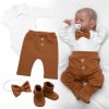4D sada pre chlapčekov Baby Elegán - karamelová, veľ. 68 4D sada pre chlapčekov Baby Elegán - karamelová, veľ. 68