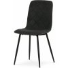 Autronic JEDÁLENSKÁ STOLIČKA - čierna látka - 43 x 90 x 54 cm, textil + kov Autronic JEDÁLENSKÁ STOLIČKA - čierna látka - 43 x 90 x 54 cm, textil + kov