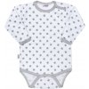 Dojčenské body New Baby Classic II sivé s hviezdičkami 80 (9-12m) Dojčenské body New Baby Classic II sivé s hviezdičkami 80 (9-12m)
