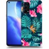 Picasee silikónový čierny obal pre OPPO Reno 5 5G - Pink Monstera Picasee silikónový čierny obal pre OPPO Reno 5 5G - Pink Monstera