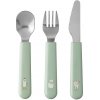 Mepal Little farm detský príbor vo svetlozelenej a striebornej 3 ks Mepal Little farm detský príbor vo svetlozelenej a striebornej 3 ks