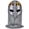 Outfit4Events Vikingská brýlová helma sponková helma s kroužkovým límcem