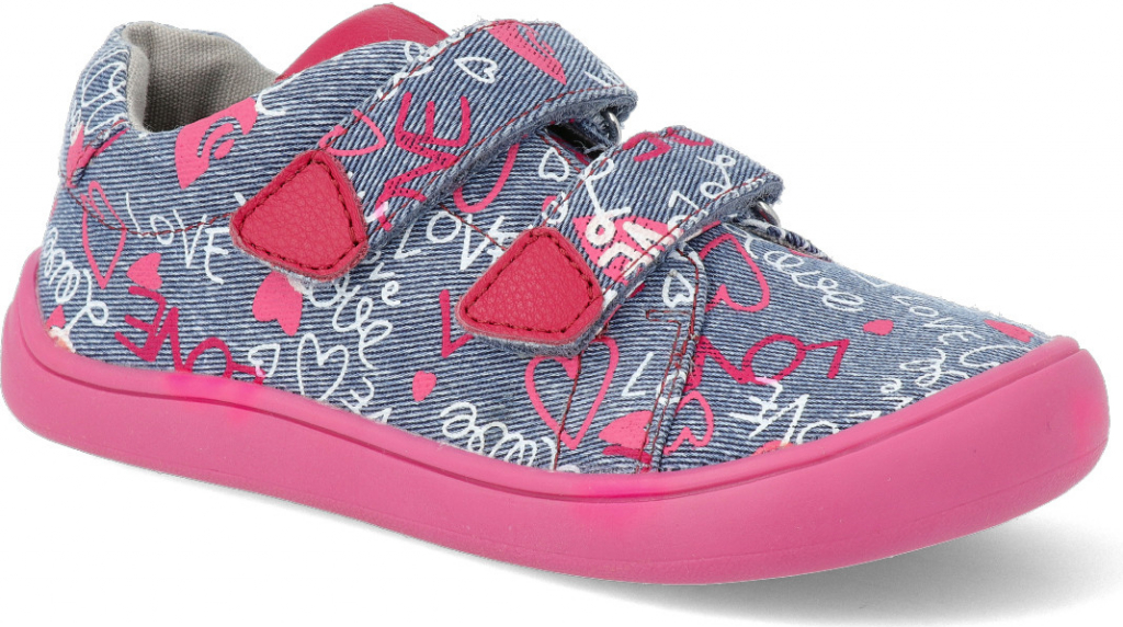 Protetika detské barefoot topánky ROBY FUXIA sivo-ružové, sivo-ružová